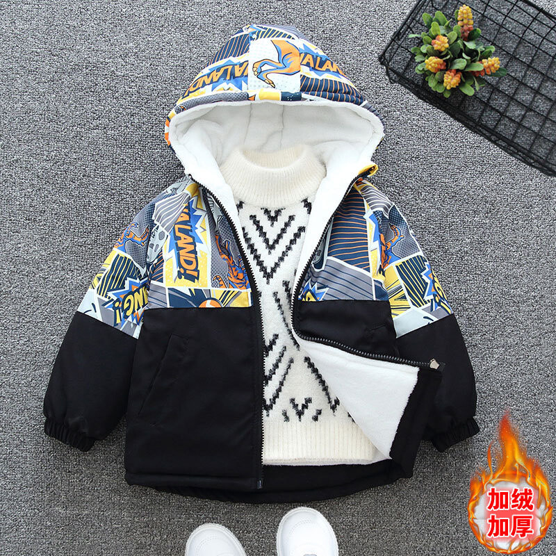 Kaput za dječake Kaput Jakna Vjetrobran Gornja odjeća 2024 Najnovija Zima Jesen Pamuk Sport Tinejdžeri Božićni dar Dječja odjeća