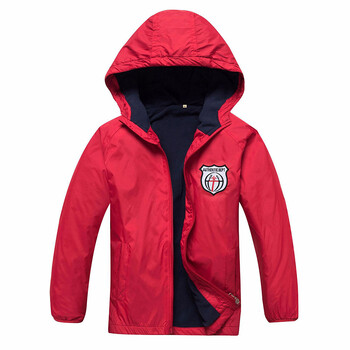 Αγόρια Polar Fleece Jacket Sport Παιδικό Παλτό Διώροφο Hoodie Αδιάβροχο Windbreakers Παιδικά Μπουφάν 3-12Y Άνοιξη Φθινόπωρο Χειμώνας