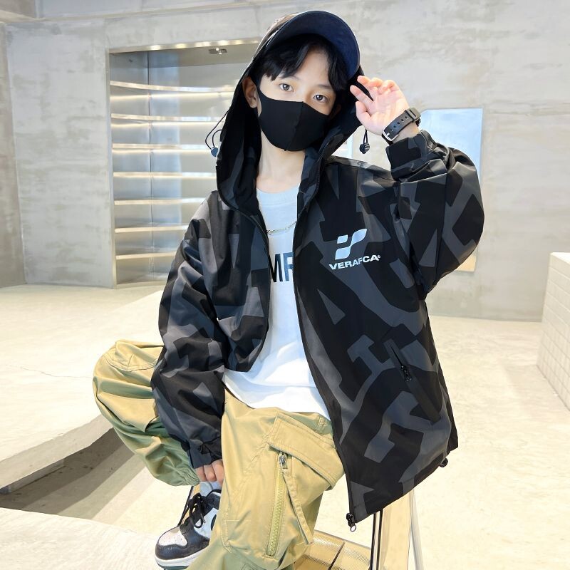 Dječaci 2024 Nova jakna Dječja jesenska zgodni kaputi s kapuljačom Dječje ležerne majice s vjetrovkama Dječja modna odjeća 3-12 godina