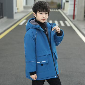 Boys Coat Jacket Cotton Windbreak 2024 Black Warm Plus Thicken αθλητική φόρμα ανοιξιάτικη φθινοπωρινή Σχολική Παιδική Ρούχα