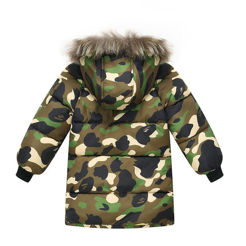 4-8 godina stara zimska debela topla jakna za dječake s kapuljačom Modna gornja odjeća s patentnim zatvaračem na pruge za djecu Dječji rođendanski poklon