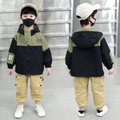 Dječja dječačka proljetna i jesenska parka vjetrovka kaput 2023 Nova dječja modna proljetna odjeća za dječake Modna jakna za bebe 2-7 godina