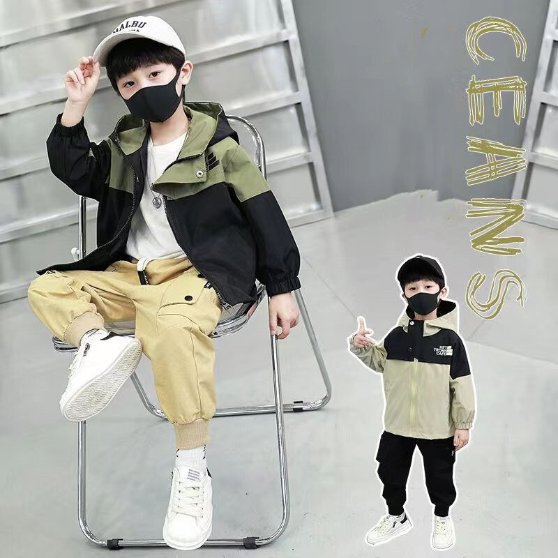 Dječja dječačka proljetna i jesenska parka vjetrovka kaput 2023 Nova dječja modna proljetna odjeća za dječake Modna jakna za bebe 2-7 godina