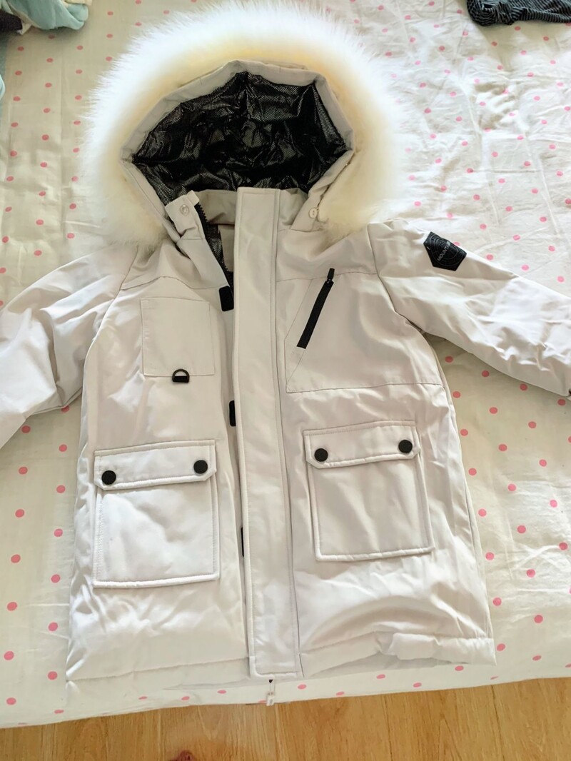 Dječja zimska puhasta jakna Odjeća za dječake, malu djecu i djevojčice Debela topla bunda s kapuljačom od umjetnog krzna Dječja parka proljeće Tinejdžerska odjeća Gornja odjeća