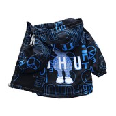 Kids Boys Windbreaker Φθινοπωρινό μπουφάν Μόδα με φερμουάρ Spicing Outerwear Cartoon Outdoors Letter Print Casual Clothing 2-12 Y