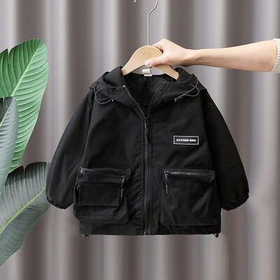 Dječački kaput Jakna Pamučna gornja odjeća Kaput 2023 Kaki proljeće jesen Sportske školske uniforme Dječja topla odjeća