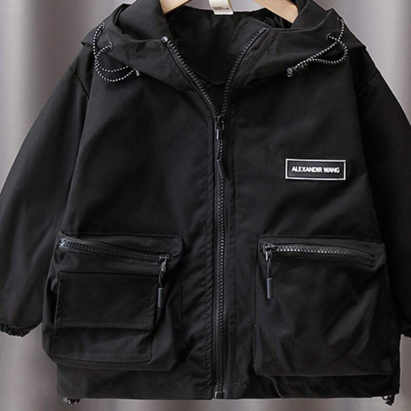 Dječački kaput Jakna Pamučna gornja odjeća Kaput 2023 Kaki proljeće jesen Sportske školske uniforme Dječja topla odjeća