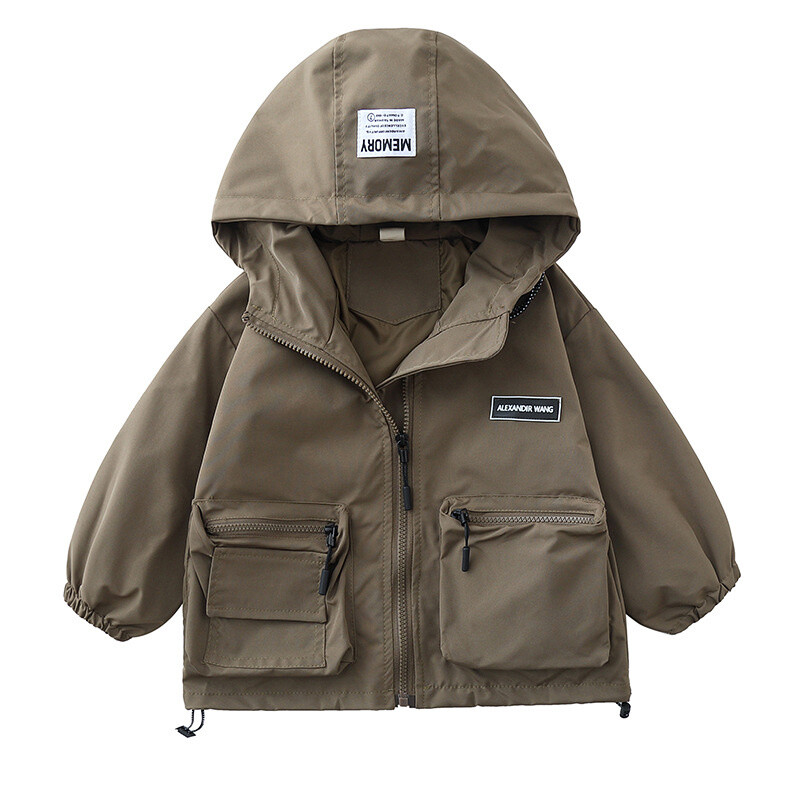 Dječački kaput Jakna Pamučna gornja odjeća Kaput 2023 Kaki proljeće jesen Sportske školske uniforme Dječja topla odjeća