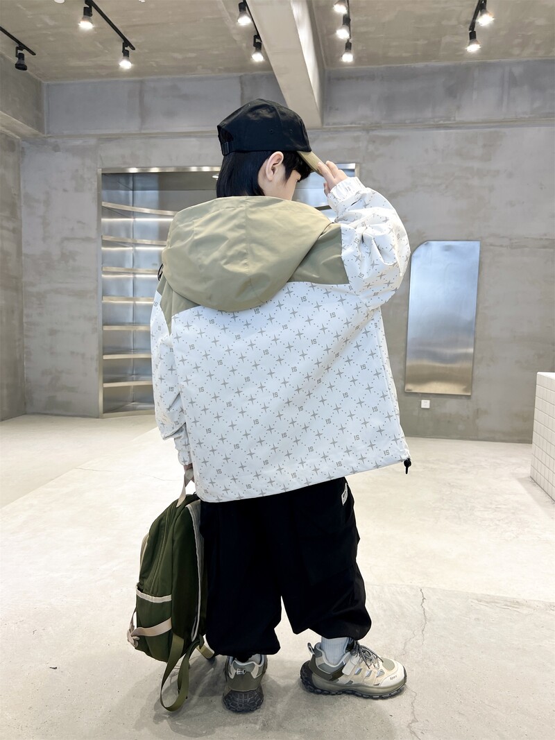 sprot jakne s kapuljačom za dječake s printom Crna bež 4 6 8 10 12 14 školski patentni zatvarač dječja gornja odjeća za dječake kolaž jakna dječji kaput