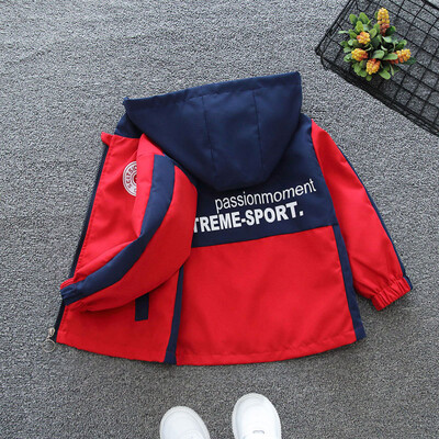 2024. Modne jakne za dječake Proljeće Jesen Dječja vjetrovka s kapuljačom Slovo Sportska gornja odjeća Dječja odjeća 2-12 godinar
