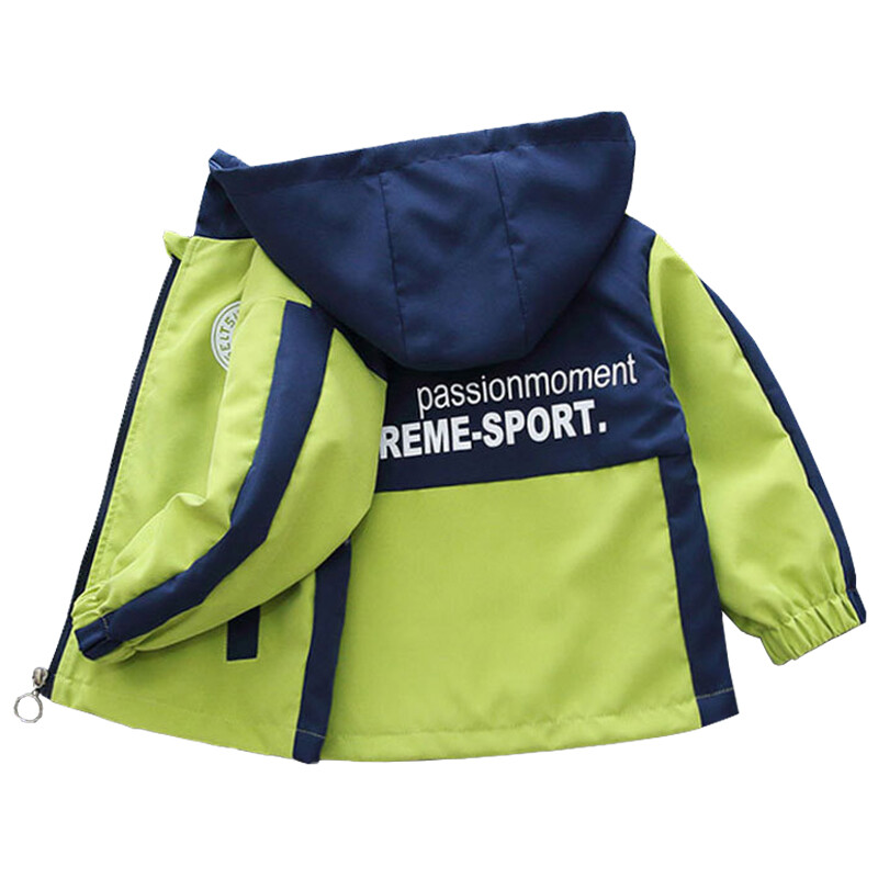 2024. Modne jakne za dječake Proljeće Jesen Dječja vjetrovka s kapuljačom Slovo Sportska gornja odjeća Dječja odjeća 2-12 godinar