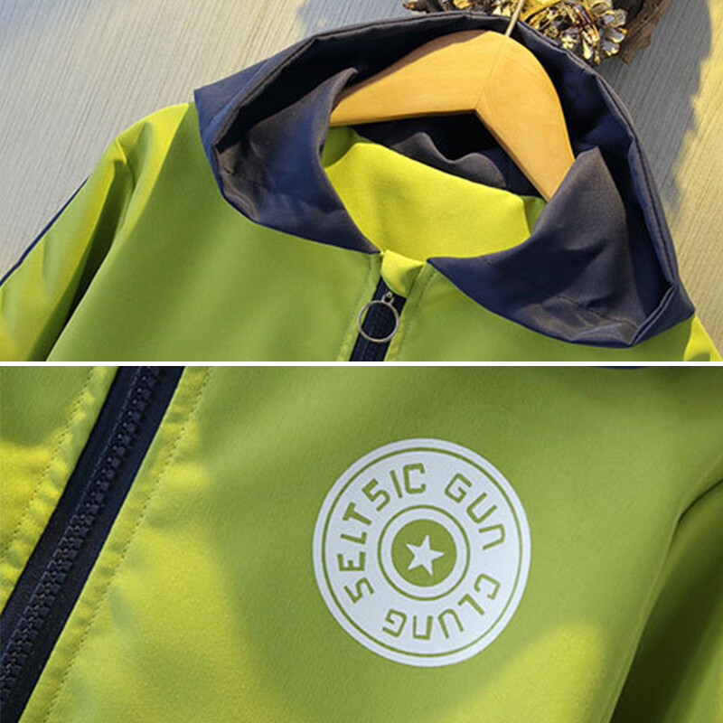 2024. Modne jakne za dječake Proljeće Jesen Dječja vjetrovka s kapuljačom Slovo Sportska gornja odjeća Dječja odjeća 2-12 godinar