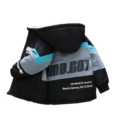 Dječački kaput Kaput Jakna Vjetrobran Gornja odjeća 2024 Slova Zima Jesen Pamuk Sport Tinejdžeri Božićni dar Dječja odjeća