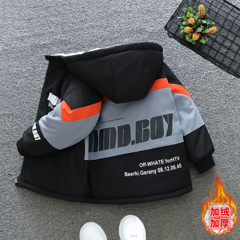 Dječački kaput Kaput Jakna Vjetrobran Gornja odjeća 2024 Slova Zima Jesen Pamuk Sport Tinejdžeri Božićni dar Dječja odjeća