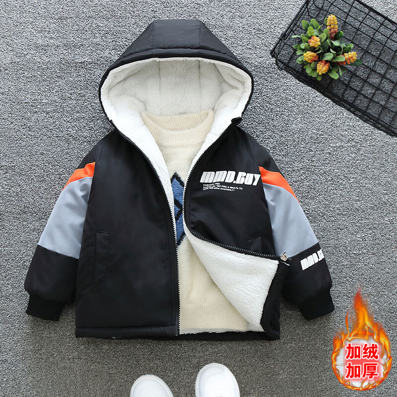 Dječački kaput Kaput Jakna Vjetrobran Gornja odjeća 2024 Slova Zima Jesen Pamuk Sport Tinejdžeri Božićni dar Dječja odjeća