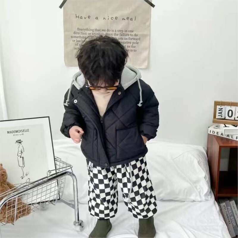 2023, nove zimske kapute za dječake, tople jakne s kapuljačom, podstavljene pamukom, parke, dječje dječje ležerne udobne kapute