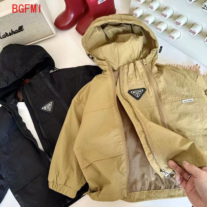 Modna jakna za djevojčice i dječake s kapuljačom i dvostrukim patentnim zatvaračem, dječji kaput za dojenčad, malu djecu, dječji kaput na otvorenom, jesen, proljeće, dječja gornja odjeća, dječja odjeća 1-10 godina