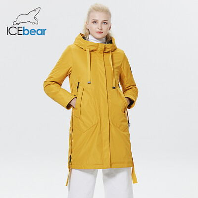 ICEbear 2023, haină nouă de toamnă pentru femei, cu glugă, îmbrăcăminte casual, modă de calitate, parka de toamnă, îmbrăcăminte de marca GWC20035D