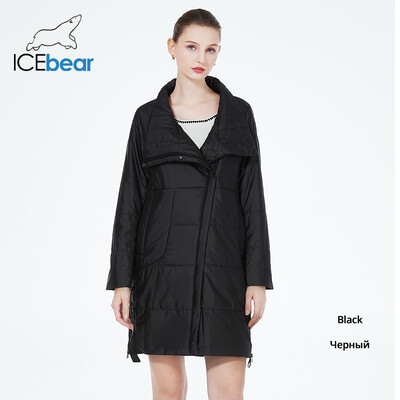 ICEbear 2023. Nova ženska jesenska jakna s kapuljačom, pamuk, topao modni kaput visoke kvalitete, ženske ležerne parke GWC22031I