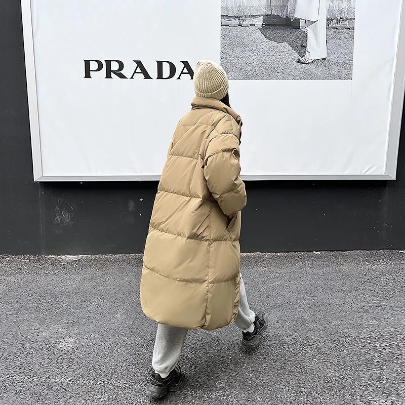 Nova zimska ženska jakna za 2023. Dugačka parka Ženski donji pamučni kaput s kapuljačom Debele tople jakne Vjetrootporan Ležerni studentski kaput