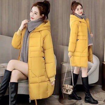 2023 Νέο χειμωνιάτικο γυναικείο μπουφάν Parka Long Coat Causal Famale Πανωφόρι Χοντρό βαμβακερό τζάκετ Χοντρό παρκά πανωφόρι