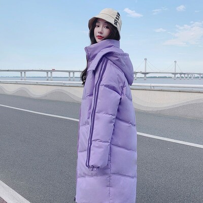 2024. Zimski puh pamučni kaputi Ženske duge pamučne parke Korejski ležerni kaput s podstavljenim pamukom Deblja topla pamučna jakna Kaputi s kapuljačom