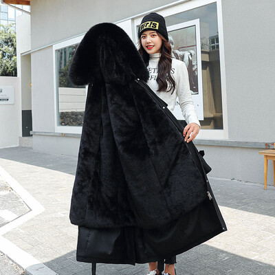 Prevelika zimska jakna Ženska podstava Duga jakna Parke Topli debeli kaput Ženski podstavljeni kaputi Zimska odjeća