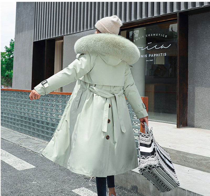 Prevelika zimska jakna Ženska podstava Duga jakna Parke Topli debeli kaput Ženski podstavljeni kaputi Zimska odjeća