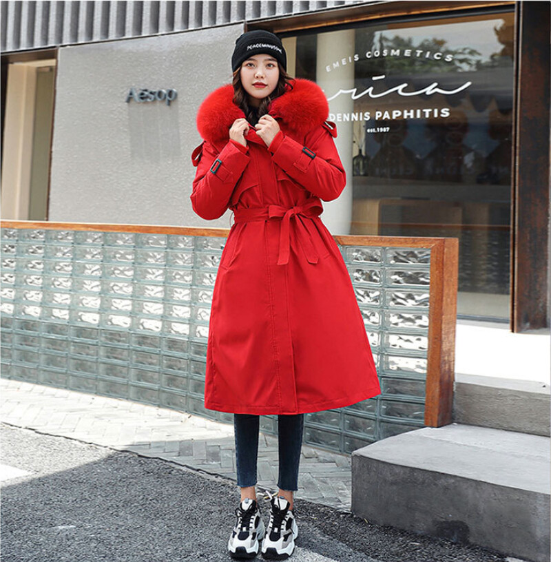 Prevelika zimska jakna Ženska podstava Duga jakna Parke Topli debeli kaput Ženski podstavljeni kaputi Zimska odjeća