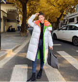 Ženska zimska nova jakna 2024. Ženska modna kaputi srednje dužine za ženske parke s kapuljačom Topla debela ženska odjeća Vodootporna