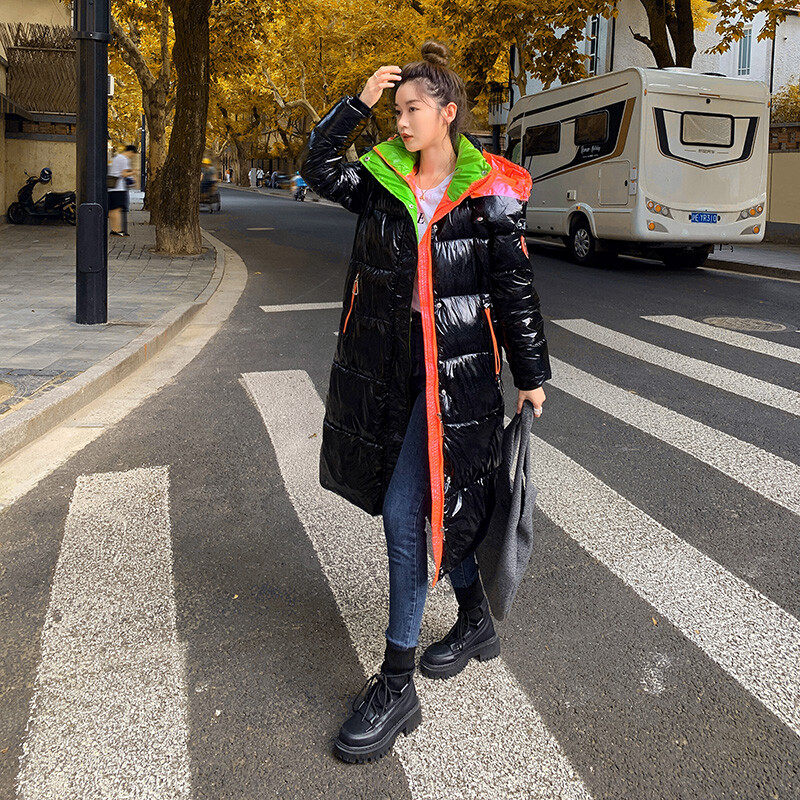 Ženska zimska nova jakna 2024. Ženska modna kaputi srednje dužine za ženske parke s kapuljačom Topla debela ženska odjeća Vodootporna