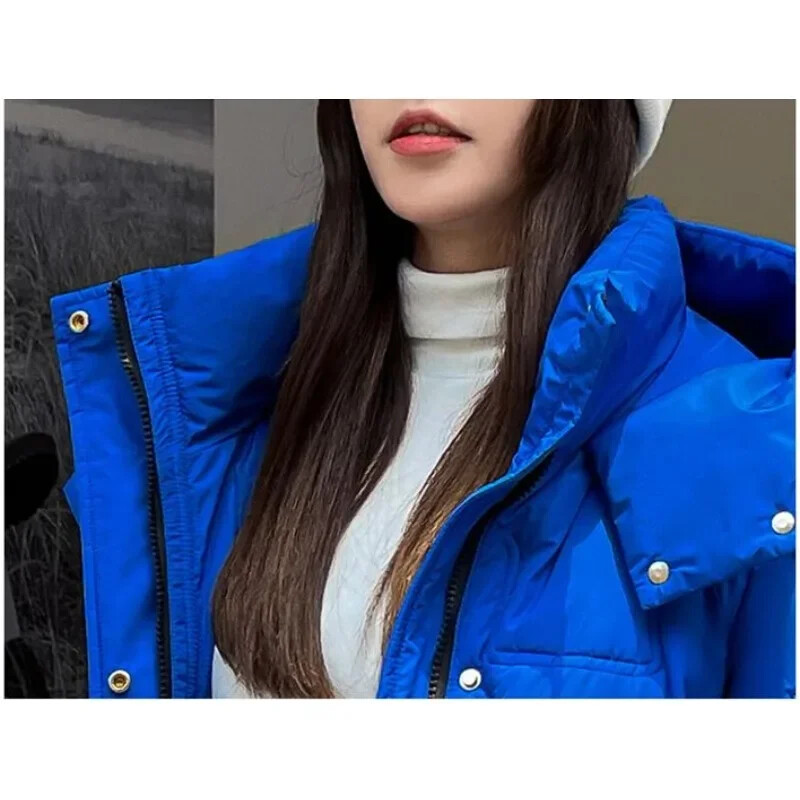 Ženski pamučni kaput Topla jakna Srednji stil Parke velike veličine Široka gornja odjeća Podstavljeni gornji kaput s kapuljačom Zimsko novo 20