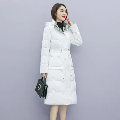 2023. Nova visokokvalitetna ženska zimska jakna, modna sjajna jakna s kapuljačom, jakna s dugačkom kapuljačom, ženski topli pamučni kaput, ženska vanjska odjeća