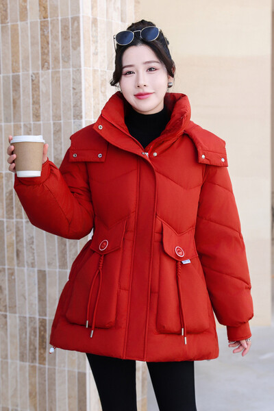 2024. Zimska ženska jakna s kapuljačom Kaputi Srednje duge parke Ženski donji pamučni kaput Debeli topli podstavljeni Ležerna gornja odjeća