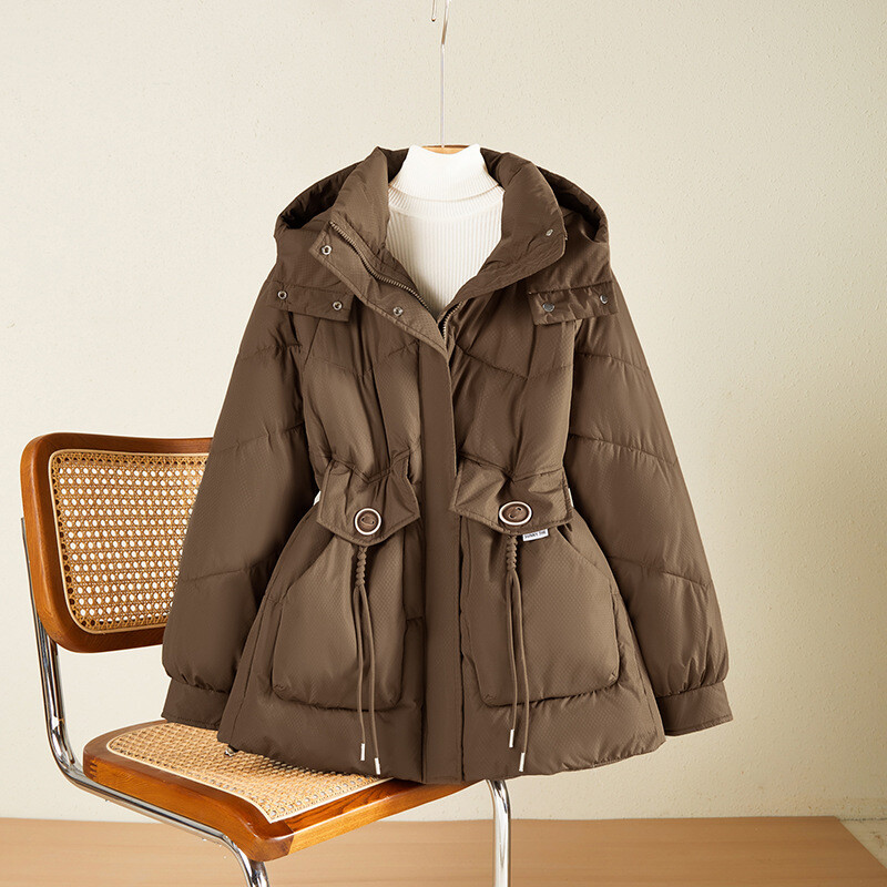 2024. Zimska ženska jakna s kapuljačom Kaputi Srednje duge parke Ženski donji pamučni kaput Debeli topli podstavljeni Ležerna gornja odjeća