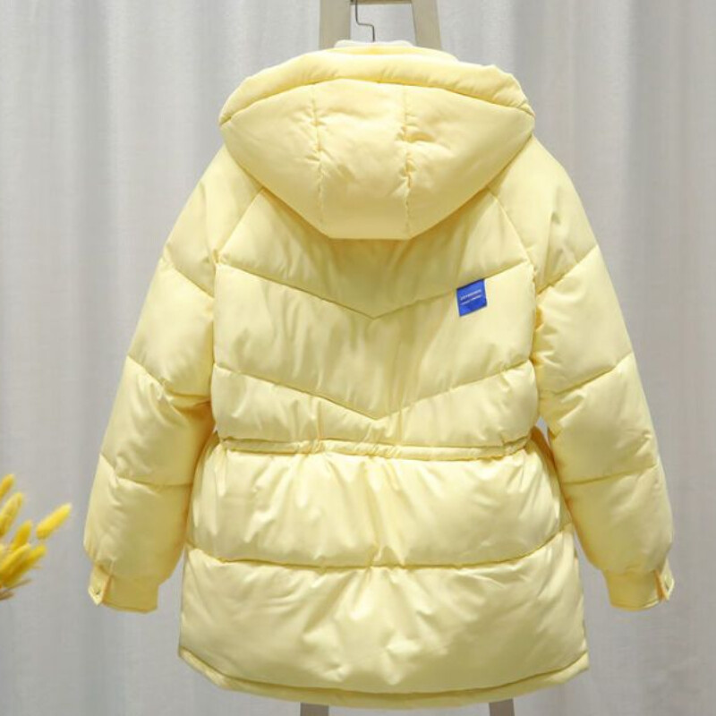 2024. Novi ženski puhasti pamučni kaput Zimska jakna Ženska verzija srednje dužine široka gornja odjeća Debele tople parke Kaput s kapuljačom