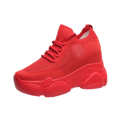 Rimocy Tenisice sa skrivenom petom i platformom Ženske prozračne mrežaste cipele s čarapama na klin Ženske proljetne ležerne cipele 2022. Zapatos De Mujer