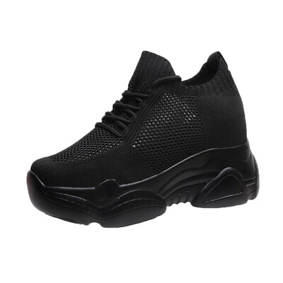 Rimocy Tenisice sa skrivenom petom i platformom Ženske prozračne mrežaste cipele s čarapama na klin Ženske proljetne ležerne cipele 2022. Zapatos De Mujer