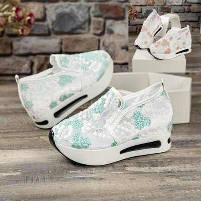 Femei Tenis Plată Damă Casual Mocasini ușoare Pantofi Sport Mocași cu slip-on Platformă Confortabilă, Elegantă, Pantofi drăguți de vară