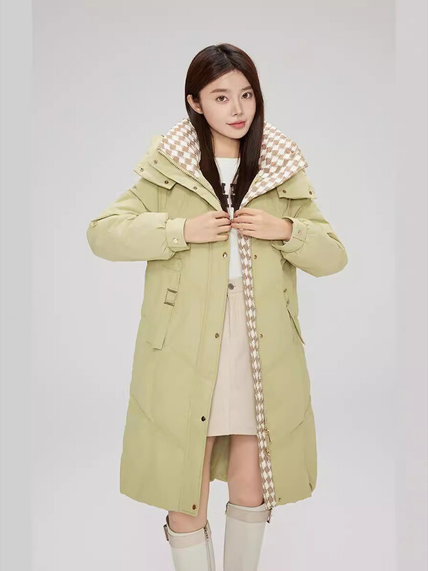 Zimske jakne Ženska snježna jakna Džepovi Crna duga prošivena topla parka kaput Nova gornja odjeća Debela podstavljena pamučna jakna za žene 2024.