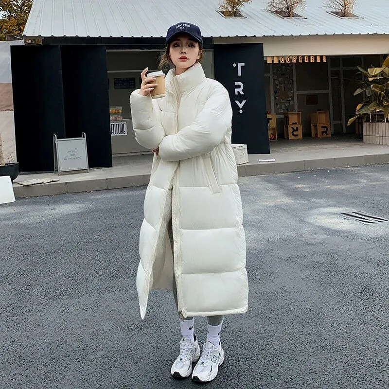 2024. aasta uus X-pikk Parkas Moodne talvejope Naiste vabaaja paks puuvillane talvepuhvermantel Tuulekindel soe tepitud välisriietus