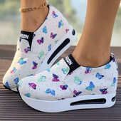 Ženske jednostruke cipele Proljetne nove debele cipele s leptirastim potplatom u boji Oxford cipele Udobne prozračne cipele za slobodno vrijeme