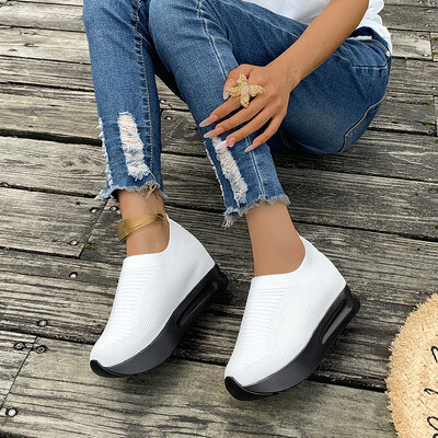 Ženske jednostruke cipele Proljetne nove debele cipele s leptirastim potplatom u boji Oxford cipele Udobne prozračne cipele za slobodno vrijeme