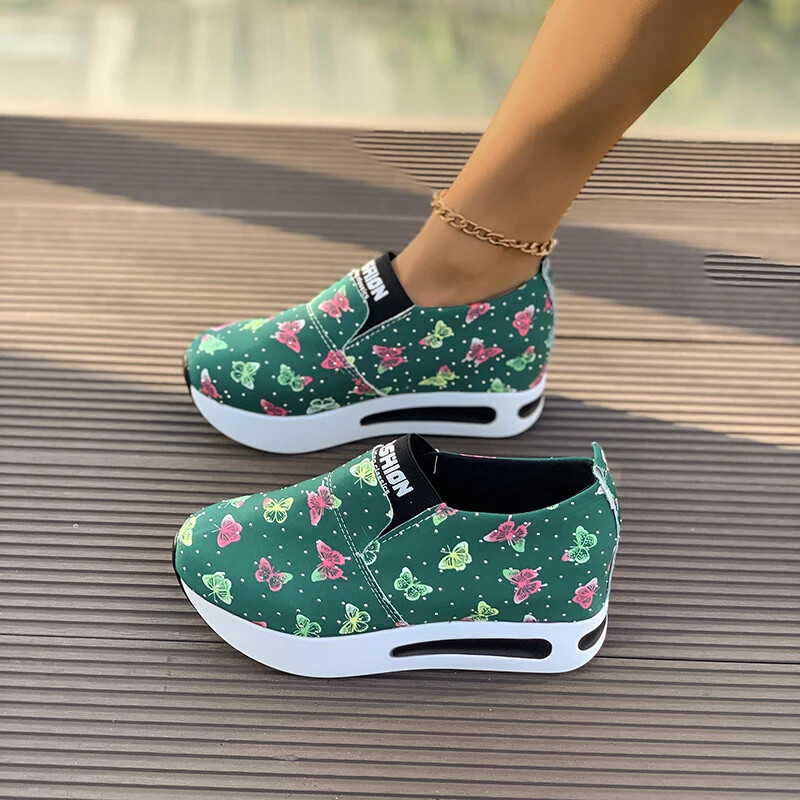 Ženske jednostruke cipele Proljetne nove debele cipele s leptirastim potplatom u boji Oxford cipele Udobne prozračne cipele za slobodno vrijeme