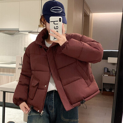 Модно късо памучно яке Голям размер Дамско памучно палто Парка 2024 Ново есенно зимно яке Студоустойчиво топло връхно облекло