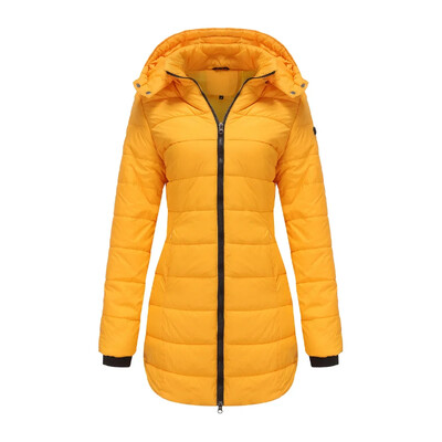 Prošivena jakna na pufer Ženske jesensko-zimske jakne za žene 2023. Dugačke parke plus velika mornarsko siva crnozelena crvena novo