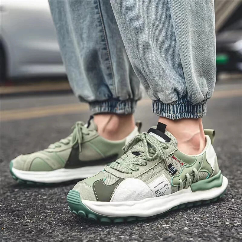 Pantofi pentru bărbați 2024, pantofi ocazional noi, pantofi de alergare versatili, respirabili, în aer liber, cu plasă, cu șireturi, pantofi pentru bărbați, Tenis Masculino