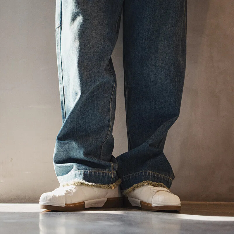 Maden muške Shell Vintage cipele s vezom od mikrovlakana, niske bijele cipele s ravnom petom, modne cipele za slobodno vrijeme