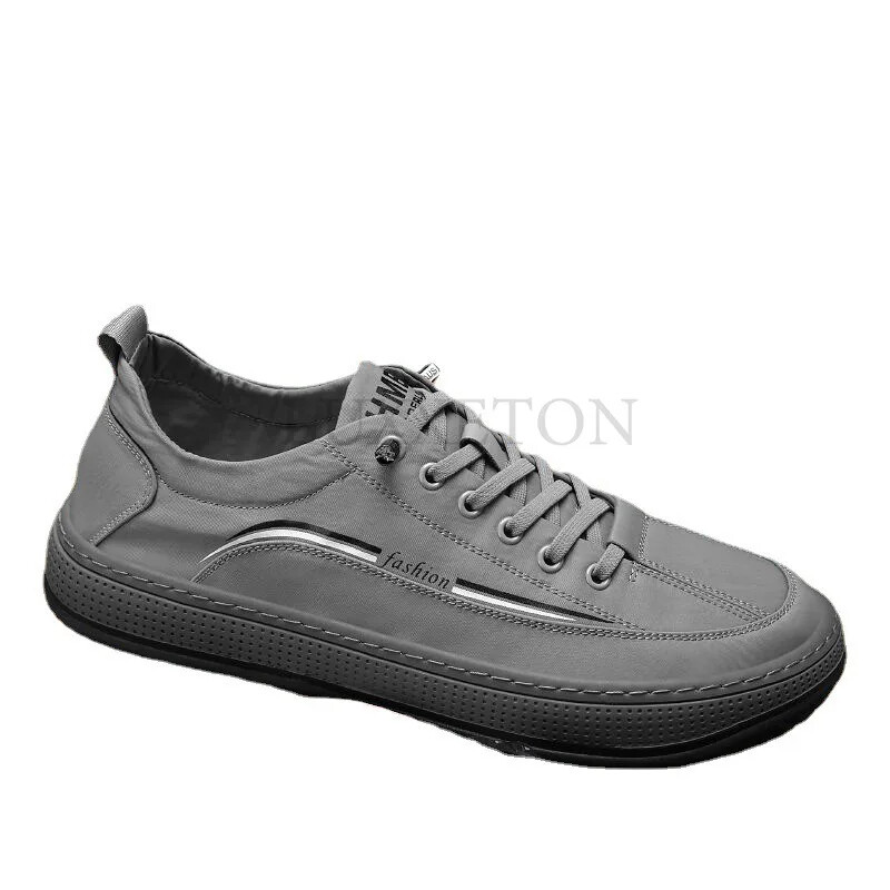 Meeste vabaajajalatsid 2024, uus mood, paksu tallaga, kerge nööriga spordijalatsid, kevadised ja sügisesed libisemisvastased meeste vulkaniseeritud kingad