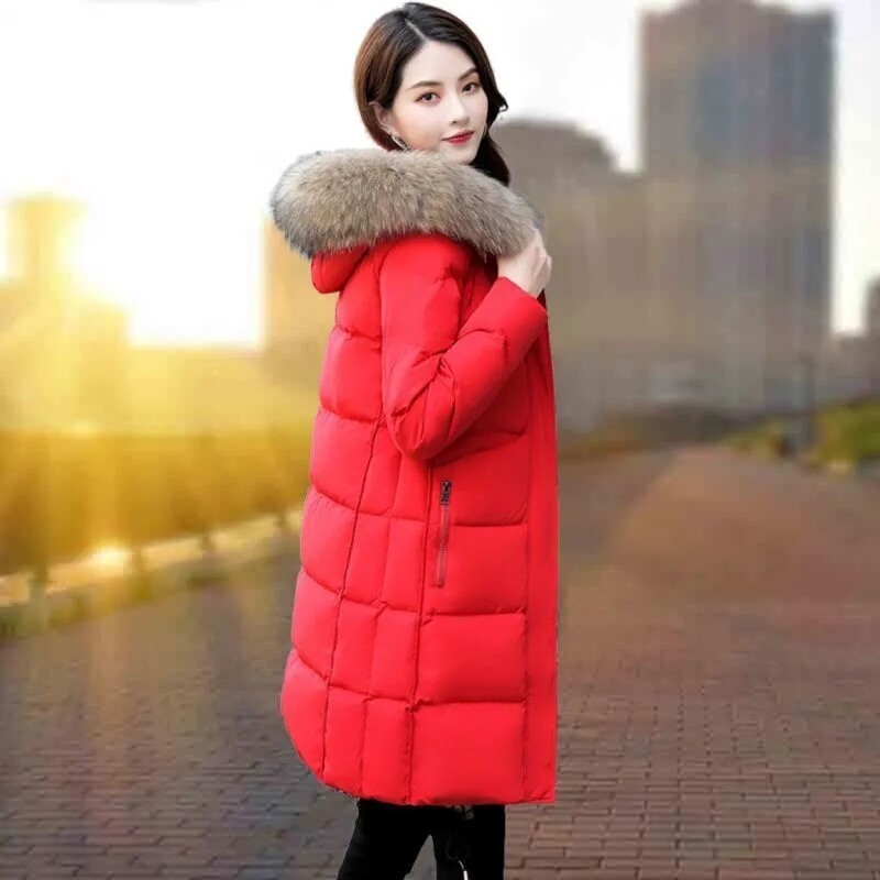 Naiste puuvillane talvejope Korea avara kapuutsiga puuvillane mantel 2023 Uus soe paksu puuvillane riietus Naiste talvejope Naiste Outwea